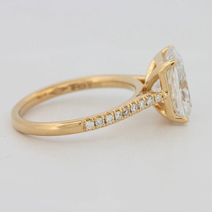 3.50 CT Cushion Cut Pavé Solitaire (LG) - ZIZOV DIAMONDS