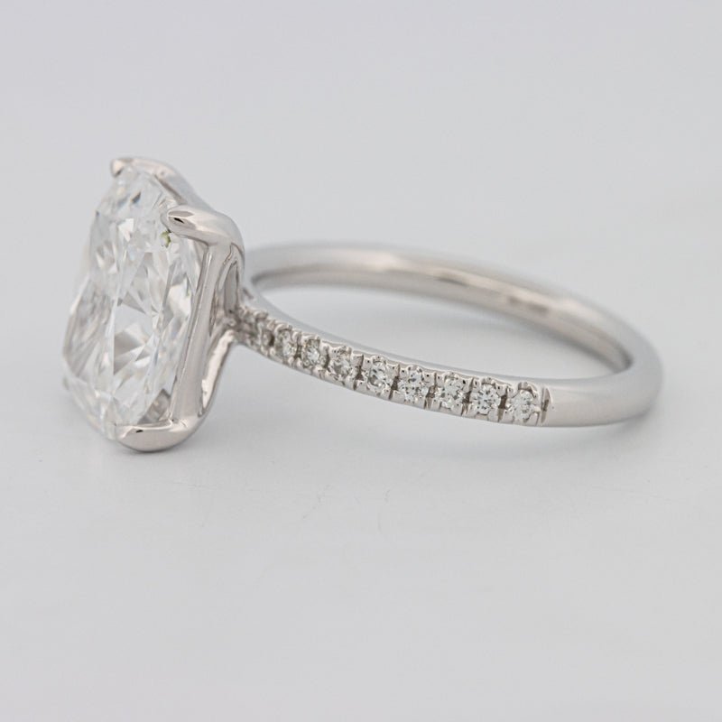 3.50 CT Cushion Cut Pavé Solitaire (LG) - ZIZOV DIAMONDS