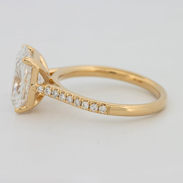 3.50 CT Cushion Cut Pavé Solitaire (LG) - ZIZOV DIAMONDS