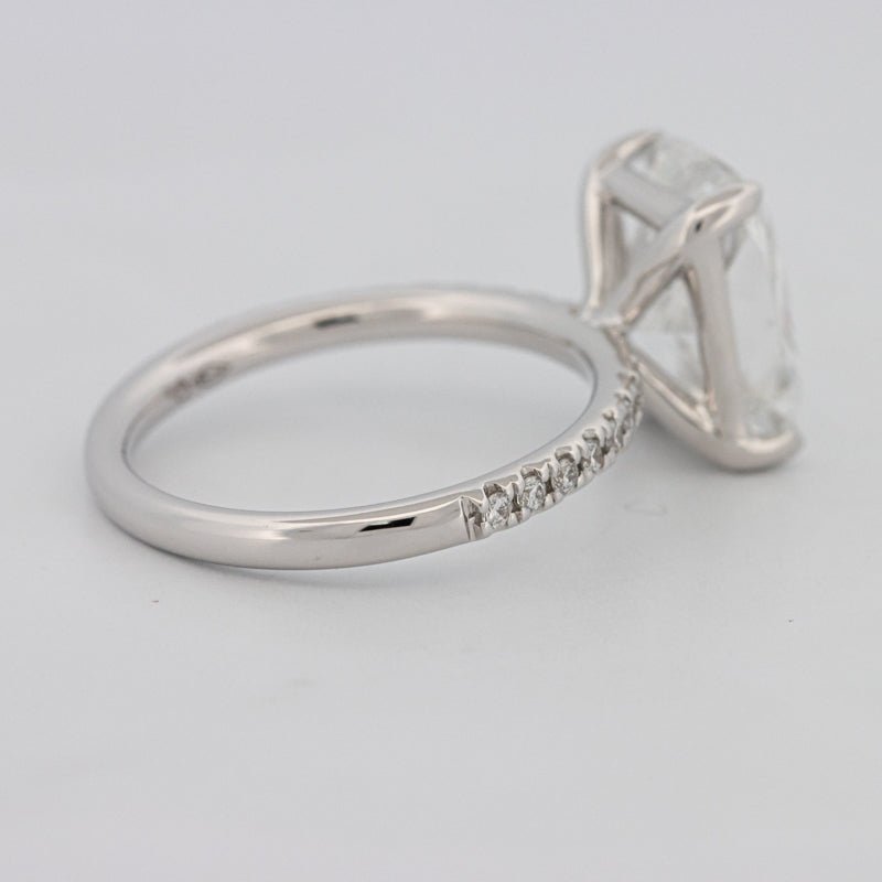 3.50 CT Cushion Cut Pavé Solitaire (LG) - ZIZOV DIAMONDS