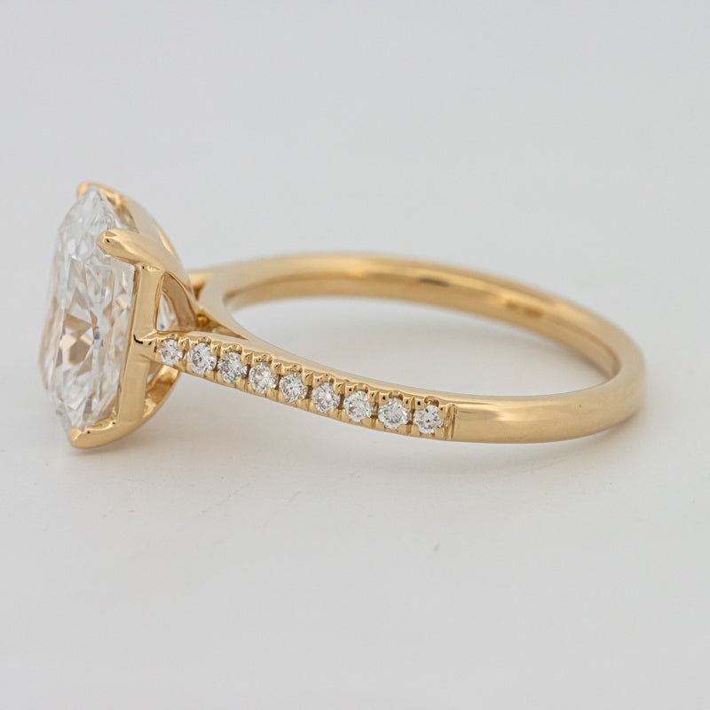 3.50 CT Cushion Cut Pavé Solitaire (LG) - ZIZOV DIAMONDS