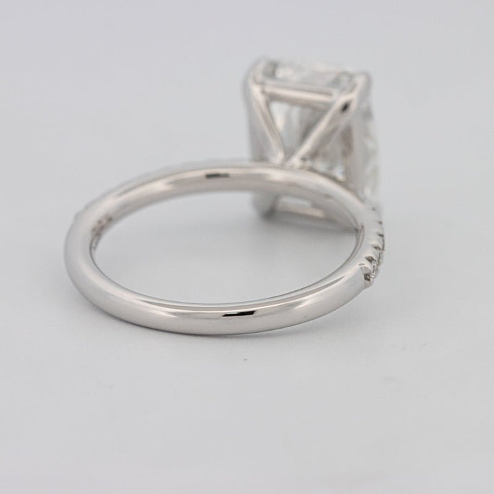 3.50 CT Cushion Cut Pavé Solitaire (LG) - ZIZOV DIAMONDS