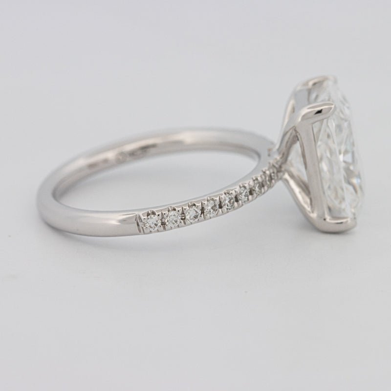 3.50 CT Cushion Cut Pavé Solitaire (LG) - ZIZOV DIAMONDS