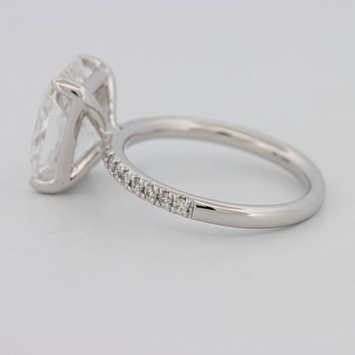 3.50 CT Cushion Cut Pavé Solitaire (LG) - ZIZOV DIAMONDS