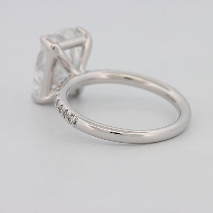 3.50 CT Cushion Cut Pavé Solitaire (LG) - ZIZOV DIAMONDS