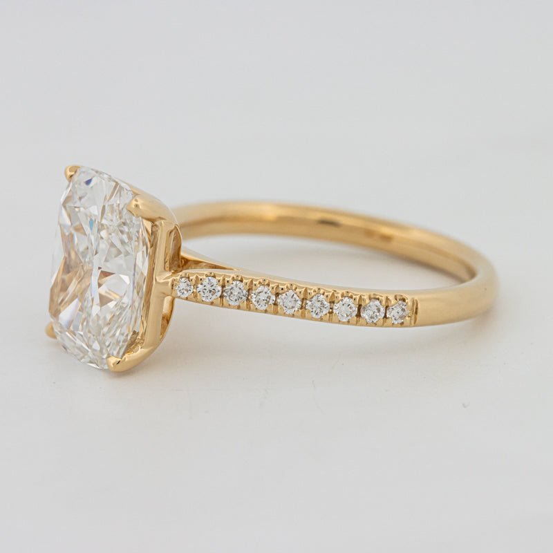 3.50 CT Cushion Cut Pavé Solitaire (LG) - ZIZOV DIAMONDS