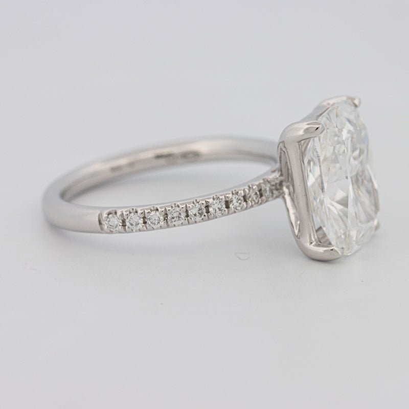 3.50 CT Cushion Cut Pavé Solitaire (LG) - ZIZOV DIAMONDS