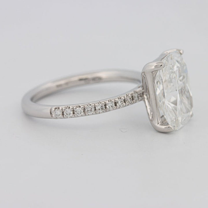 3.50 CT Cushion Cut Pavé Solitaire (LG) - ZIZOV DIAMONDS