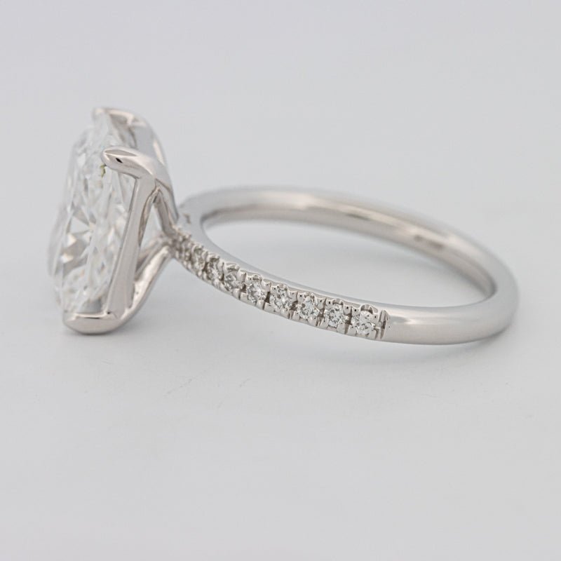 3.50 CT Cushion Cut Pavé Solitaire (LG) - ZIZOV DIAMONDS