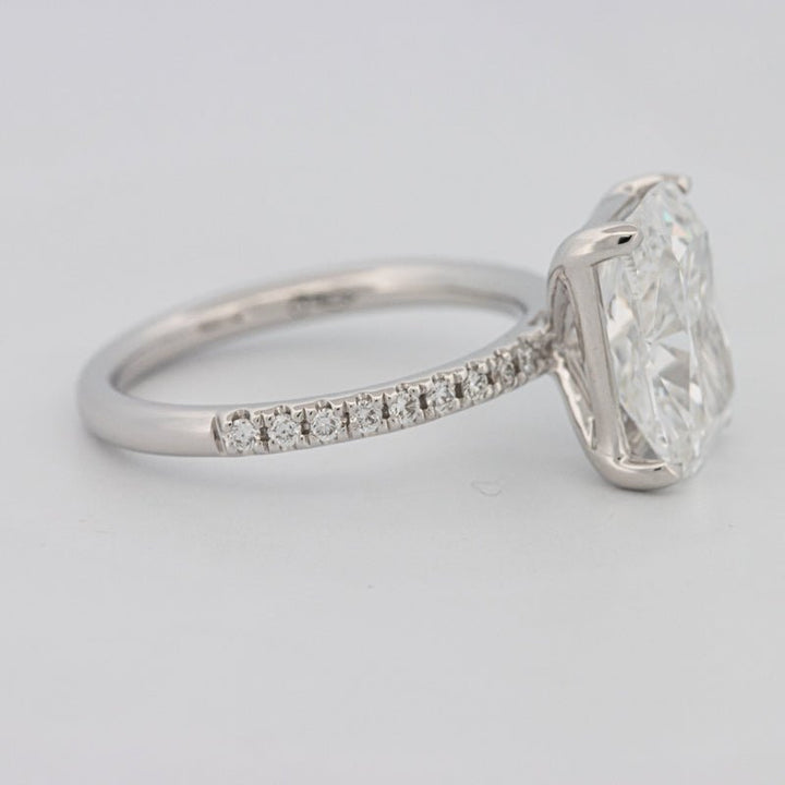 3.50 CT Cushion Cut Pavé Solitaire (LG) - ZIZOV DIAMONDS