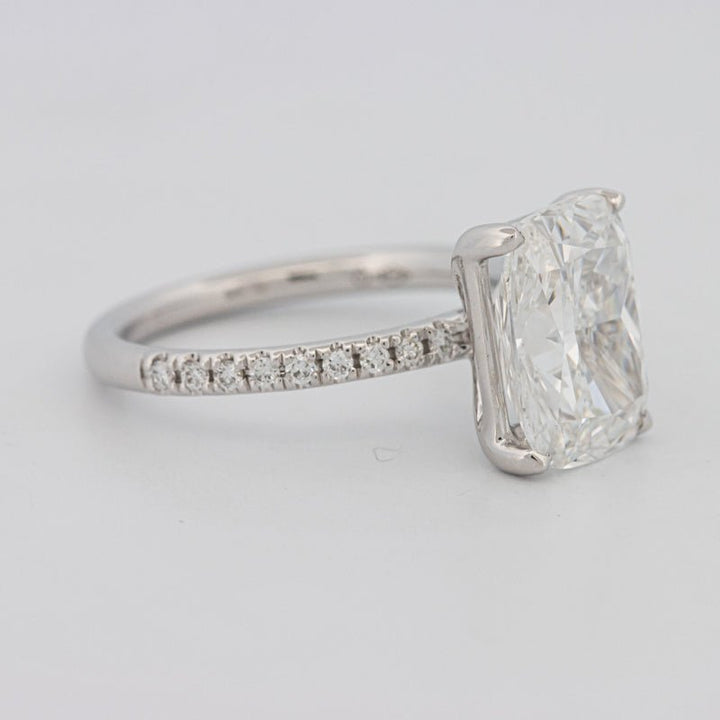 3.50 CT Cushion Cut Pavé Solitaire (LG) - ZIZOV DIAMONDS
