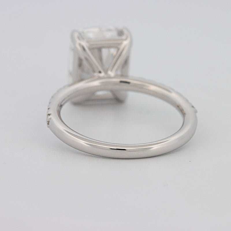 3.50 CT Cushion Cut Pavé Solitaire (LG) - ZIZOV DIAMONDS