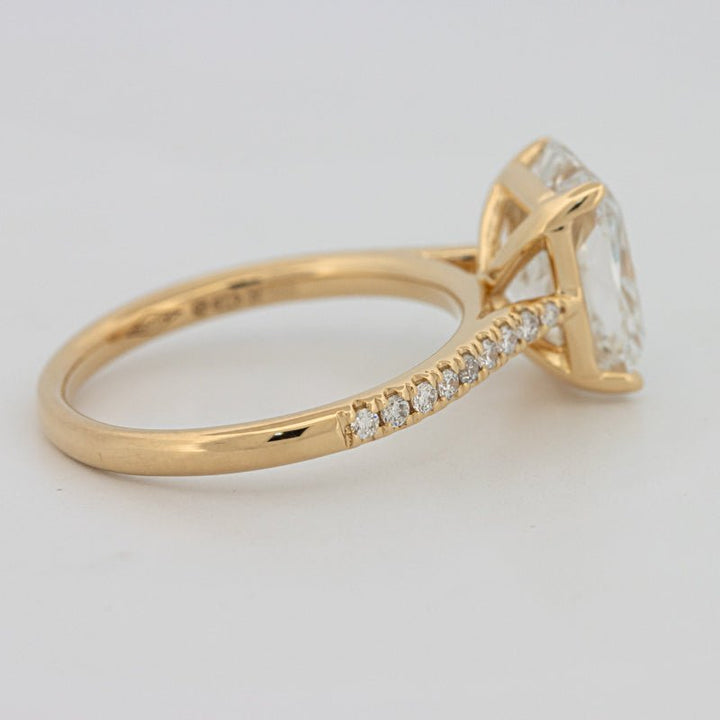 3.50 CT Cushion Cut Pavé Solitaire (LG) - ZIZOV DIAMONDS