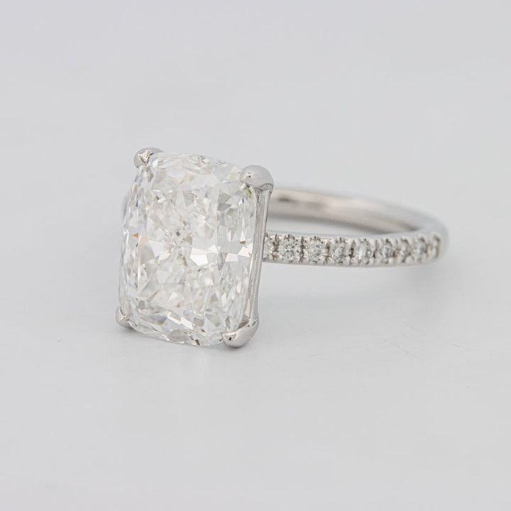 3.50 CT Cushion Cut Pavé Solitaire (LG) - ZIZOV DIAMONDS