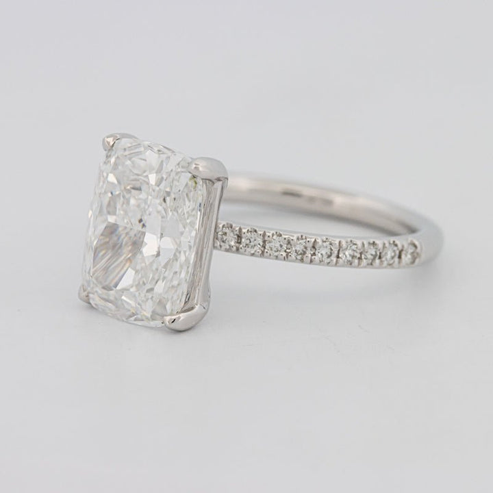 3.50 CT Cushion Cut Pavé Solitaire (LG) - ZIZOV DIAMONDS
