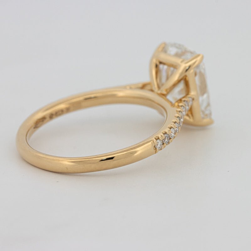 3.50 CT Cushion Cut Pavé Solitaire (LG) - ZIZOV DIAMONDS