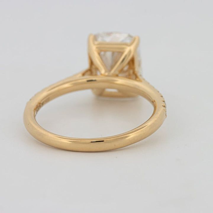 3.50 CT Cushion Cut Pavé Solitaire (LG) - ZIZOV DIAMONDS