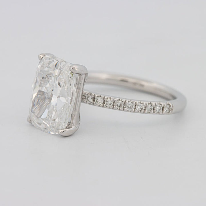 3.50 CT Cushion Cut Pavé Solitaire (LG) - ZIZOV DIAMONDS