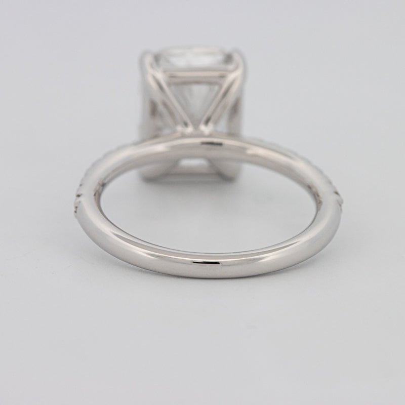 3.50 CT Cushion Cut Pavé Solitaire (LG) - ZIZOV DIAMONDS