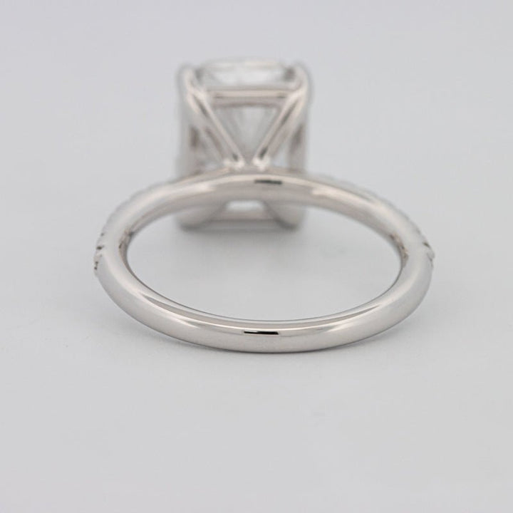 3.50 CT Cushion Cut Pavé Solitaire (LG) - ZIZOV DIAMONDS