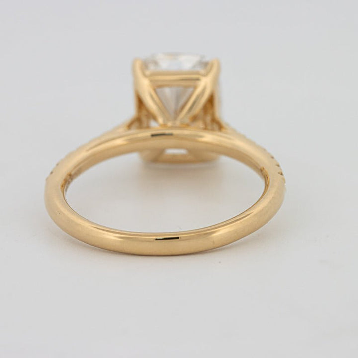 3.50 CT Cushion Cut Pavé Solitaire (LG) - ZIZOV DIAMONDS