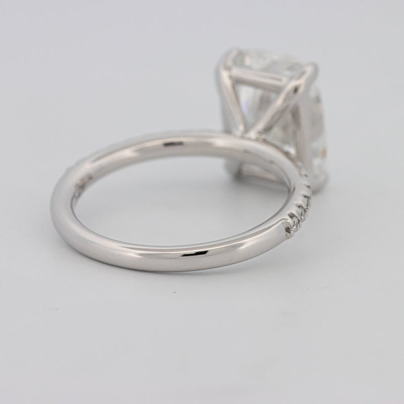 3.50 CT Cushion Cut Pavé Solitaire (LG) - ZIZOV DIAMONDS