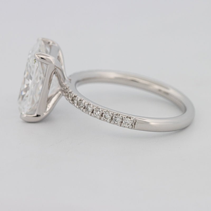 3.50 CT Cushion Cut Pavé Solitaire (LG) - ZIZOV DIAMONDS