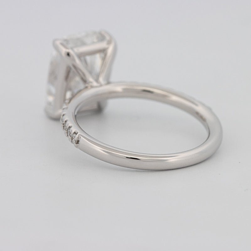 3.50 CT Cushion Cut Pavé Solitaire (LG) - ZIZOV DIAMONDS