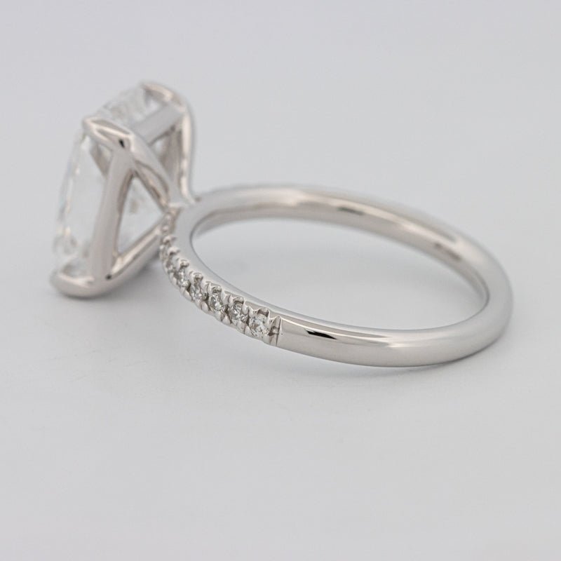 3.50 CT Cushion Cut Pavé Solitaire (LG) - ZIZOV DIAMONDS