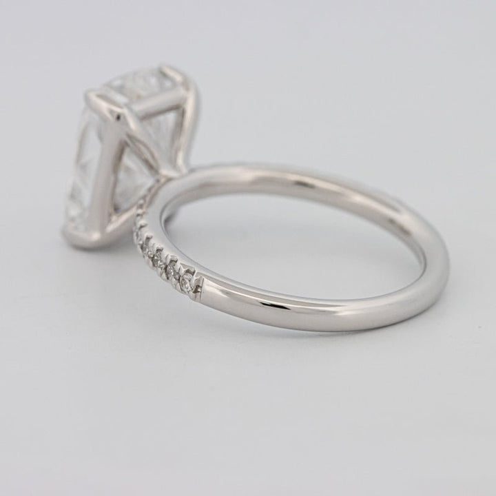 3.50 CT Cushion Cut Pavé Solitaire (LG) - ZIZOV DIAMONDS