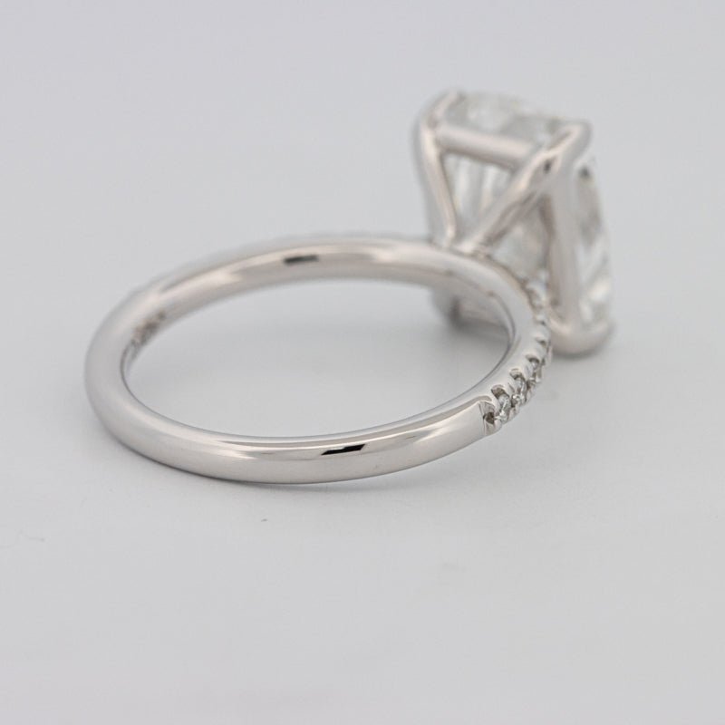 3.50 CT Cushion Cut Pavé Solitaire (LG) - ZIZOV DIAMONDS