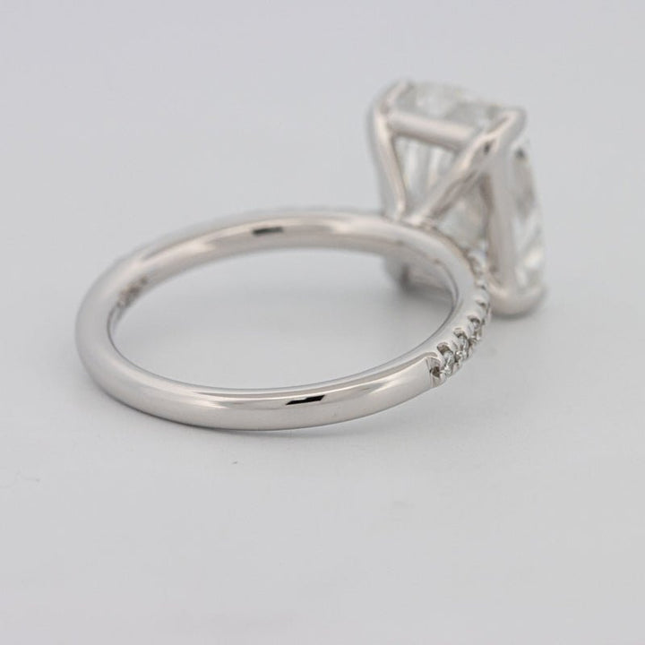 3.50 CT Cushion Cut Pavé Solitaire (LG) - ZIZOV DIAMONDS
