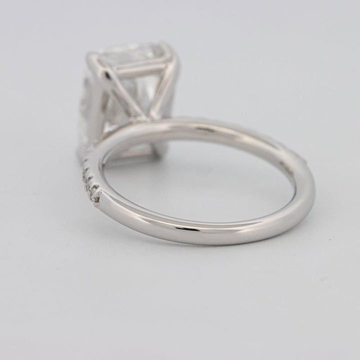 3.50 CT Cushion Cut Pavé Solitaire (LG) - ZIZOV DIAMONDS