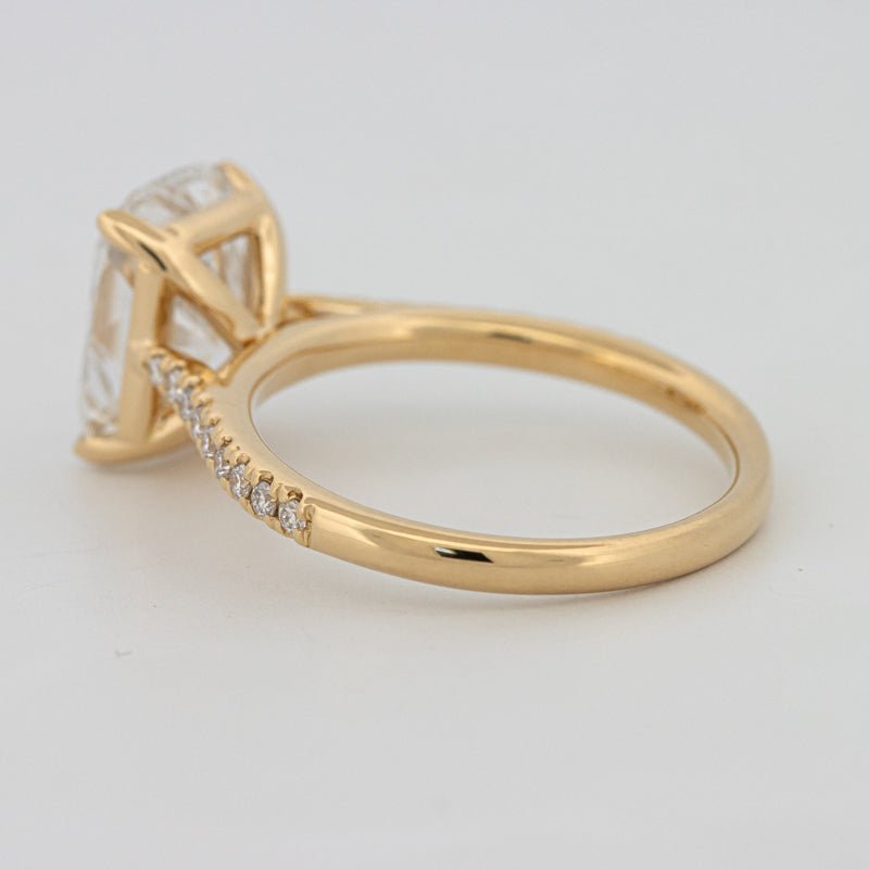 3.50 CT Cushion Cut Pavé Solitaire (LG) - ZIZOV DIAMONDS