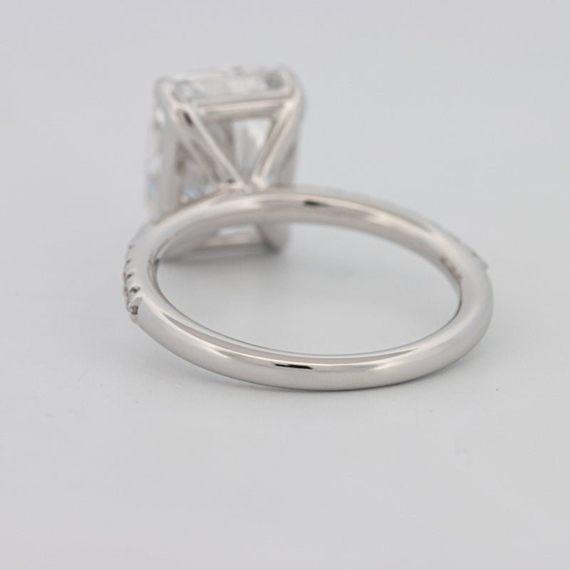 3.50 CT Cushion Cut Pavé Solitaire (LG) - ZIZOV DIAMONDS