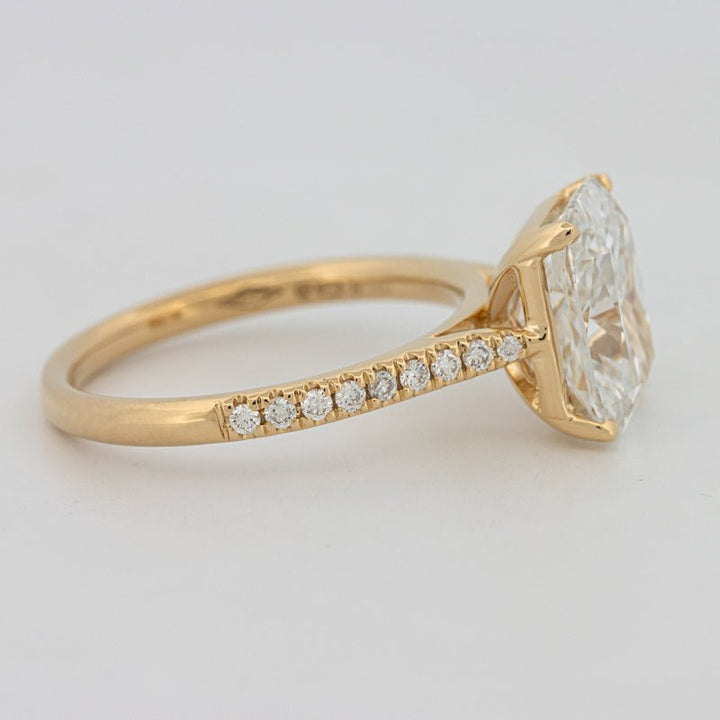 3.50 CT Cushion Cut Pavé Solitaire (LG) - ZIZOV DIAMONDS