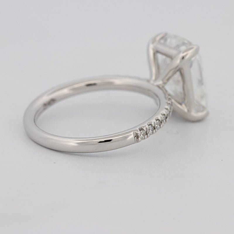 3.50 CT Cushion Cut Pavé Solitaire (LG) - ZIZOV DIAMONDS