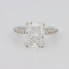 3.50 CT Cushion Cut Pavé Solitaire (LG) - ZIZOV DIAMONDS