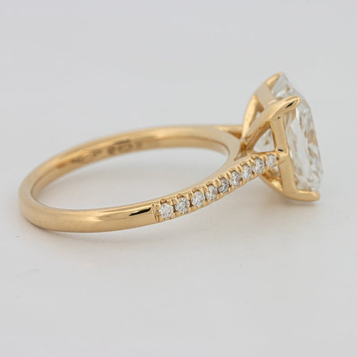 3.50 CT Cushion Cut Pavé Solitaire (LG) - ZIZOV DIAMONDS