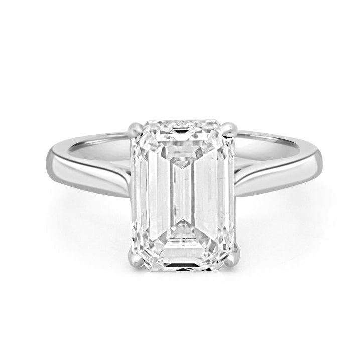 4 CT Classic Emerald Cut Solitaire (LG) - ZIZOV DIAMONDS