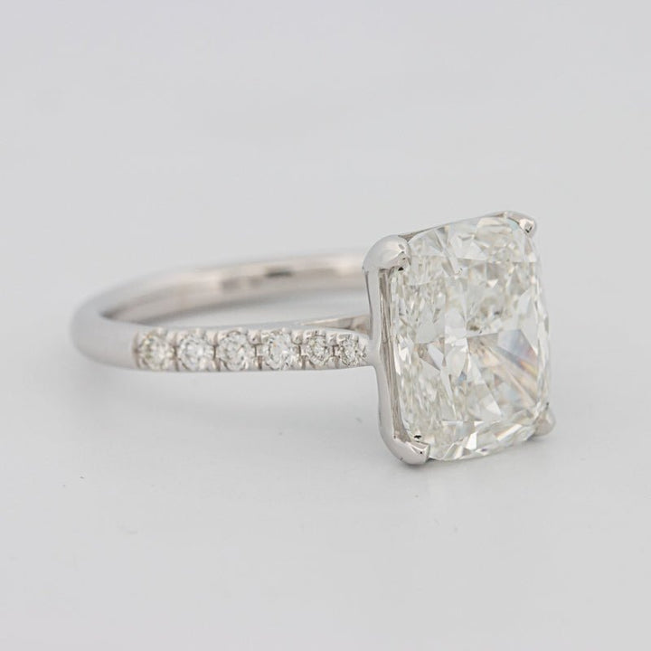 4 CT Cushion Pavé Solitaire (LG) - ZIZOV DIAMONDS