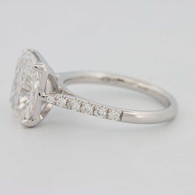 4 CT Cushion Pavé Solitaire (LG) - ZIZOV DIAMONDS