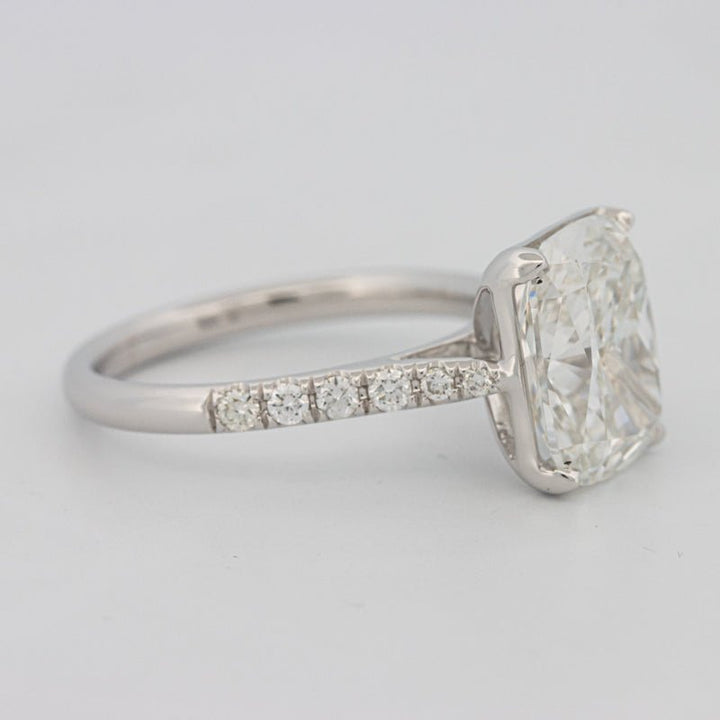 4 CT Cushion Pavé Solitaire (LG) - ZIZOV DIAMONDS