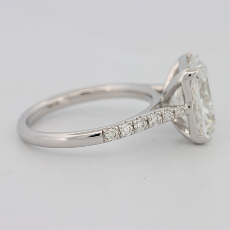 4 CT Cushion Pavé Solitaire (LG) - ZIZOV DIAMONDS
