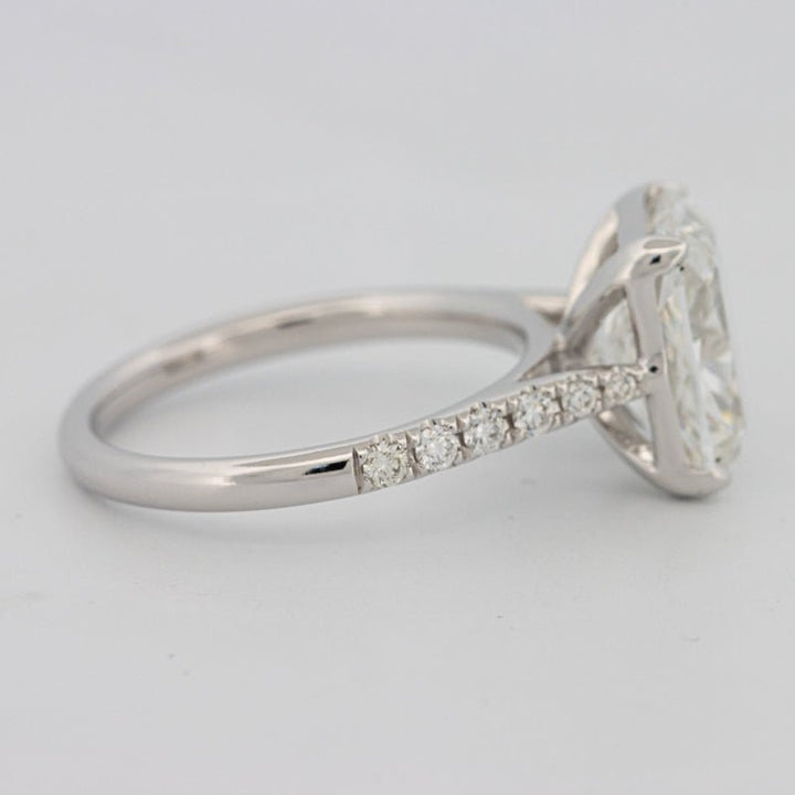 4 CT Cushion Pavé Solitaire (LG) - ZIZOV DIAMONDS