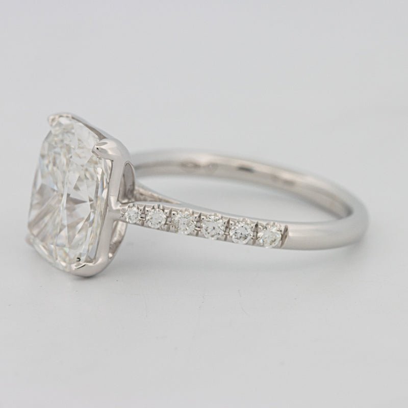 4 CT Cushion Pavé Solitaire (LG) - ZIZOV DIAMONDS