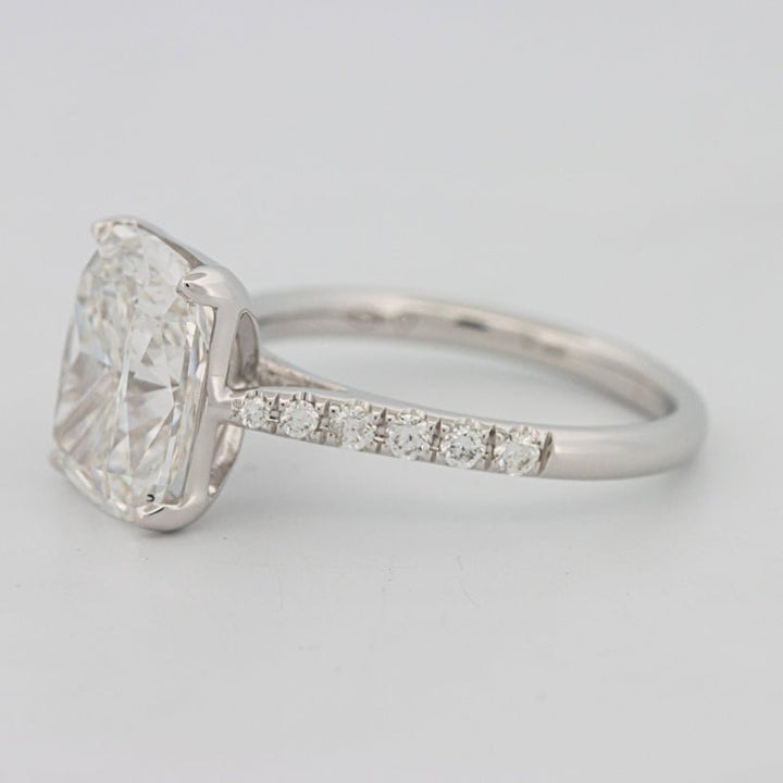 4 CT Cushion Pavé Solitaire (LG) - ZIZOV DIAMONDS