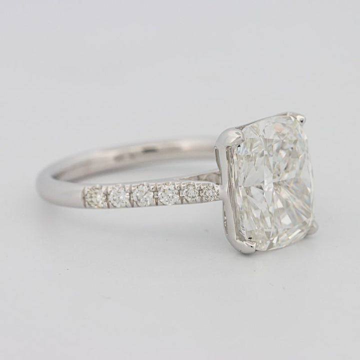 4 CT Cushion Pavé Solitaire (LG) - ZIZOV DIAMONDS