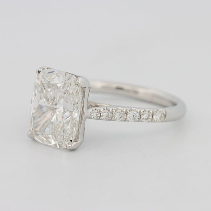 4 CT Cushion Pavé Solitaire (LG) - ZIZOV DIAMONDS