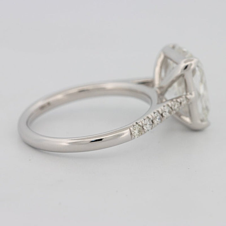 4 CT Cushion Pavé Solitaire (LG) - ZIZOV DIAMONDS